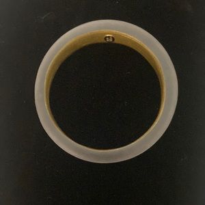 Grey smoked iridescent Alexis Bittar bracelet